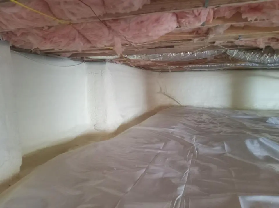 Crawl space encapsulation with closed-cell spray foam for Roof Maintenance in Odenton